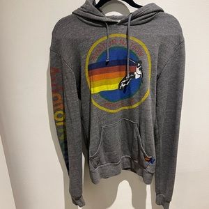 Aviator Nation Classic Hoodie size Small Grey